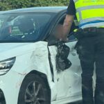 Herido un motorista tras chocar con un coche cerca del Puente del Milenio