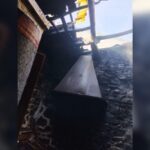 Susto en Esgos por un incendio en un fumeiro de chorizos próximo a viviendas