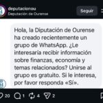 ¿Sabe usted que seica están usando el nombre de la Diputación para lo que parece una estafa?