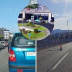 «Colapso total» en el tráfico en Ourense por obras de asfaltado en la salida a la autovía A-52 en pleno sábado
